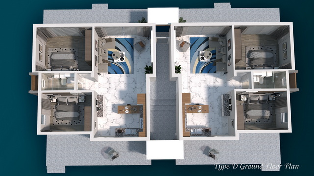 Four Seasons Life 2 2+1 Apartment Ground Floor plan Sea Swan 2